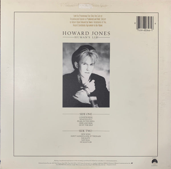 Howard Jones : Human's Lib (LP, Album, Promo, Pro)