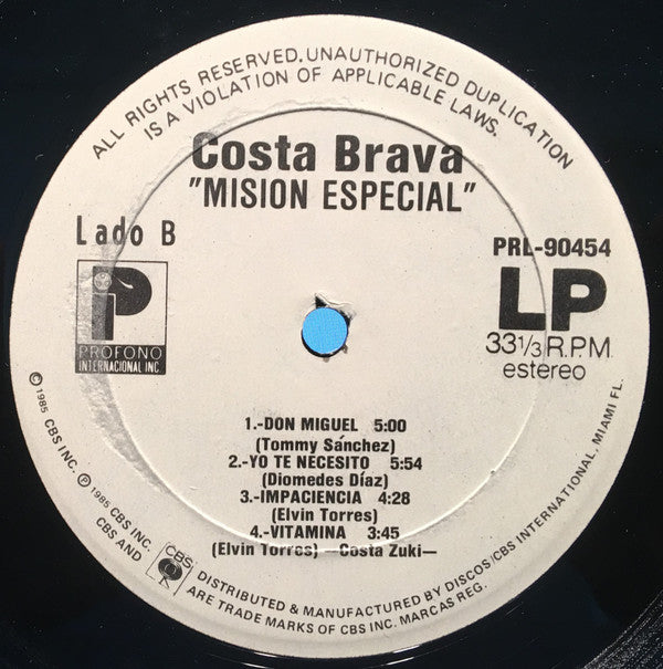 Costa Brava : Misión Especial (LP, Album)