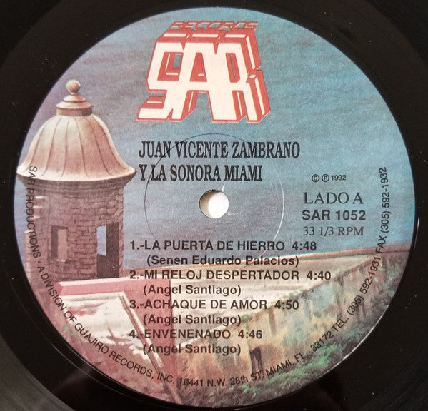 Juan Vicente Zambrano Y La Sonora Miami : Juan Vicente Zambrano Y La Sonora Miami (LP, Album)