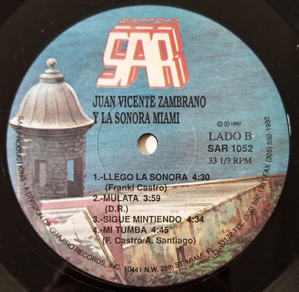 Juan Vicente Zambrano Y La Sonora Miami : Juan Vicente Zambrano Y La Sonora Miami (LP, Album)