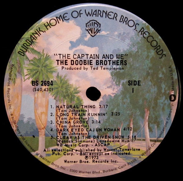 The Doobie Brothers : The Captain And Me (LP, Album, RP, Ter)