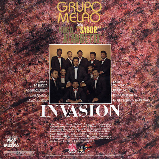 Grupo Melao Canta: Hugo Alandette : Invasión (LP, Album)