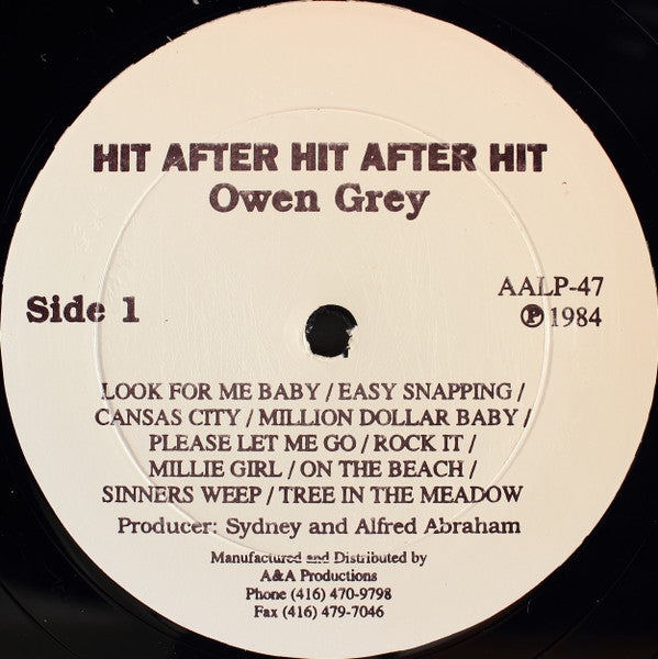 Owen Gray : Hit After Hit After Hit (LP)