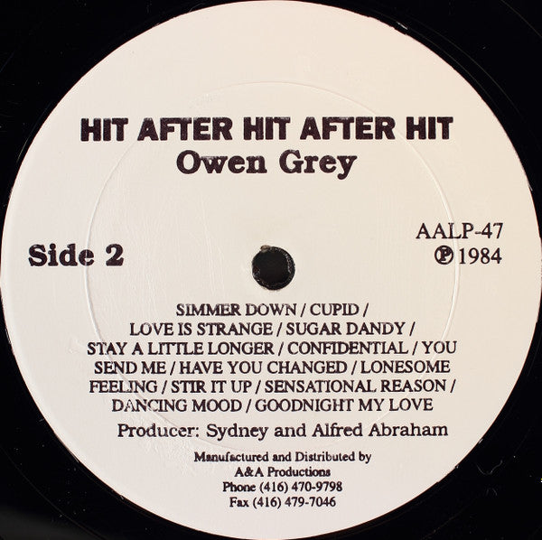 Owen Gray : Hit After Hit After Hit (LP)