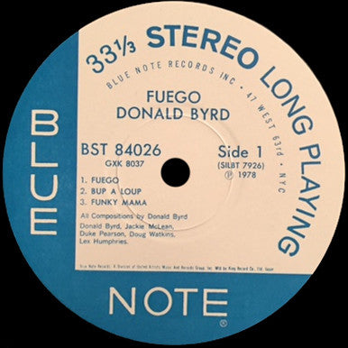 Donald Byrd : Fuego (LP, Album, RE)