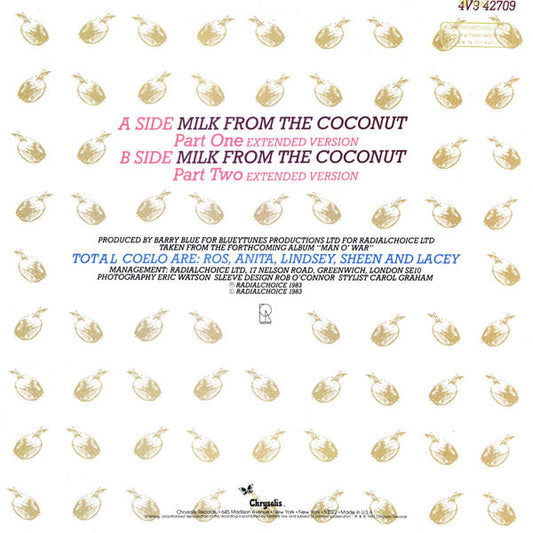 Total Coelo* : Milk From The Coconut (12", Promo)