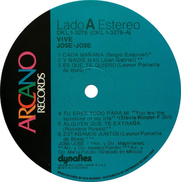 José José : Vive (LP, Album)