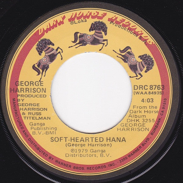 George Harrison : Blow Away (7", Single)