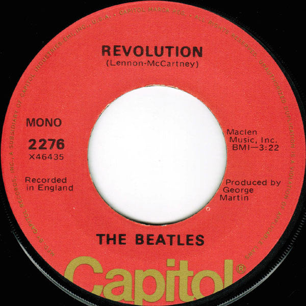 The Beatles : Hey Jude (7", Single, Mono, RE)