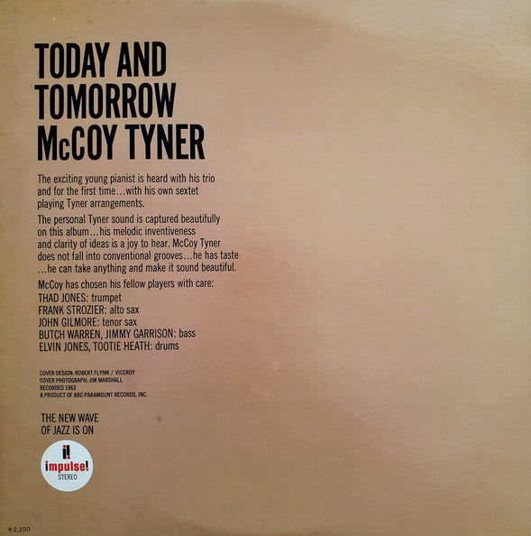 McCoy Tyner : Today And Tomorrow (LP, Album, RE)