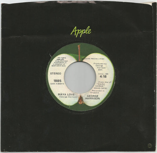 George Harrison : This Guitar (Can't Keep From Crying) (7", Single, "Al)