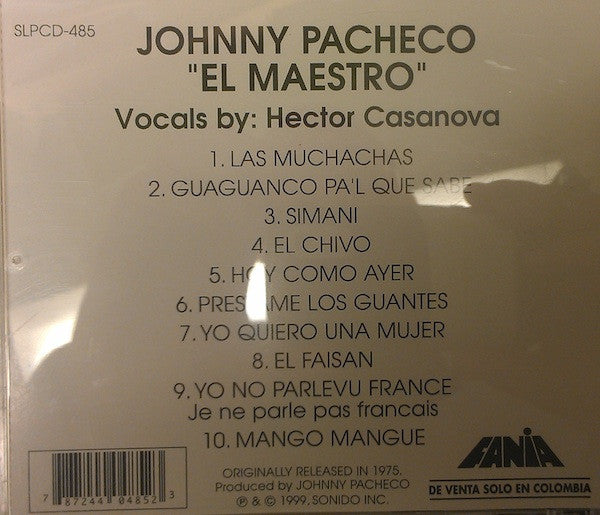Johnny Pacheco : El Maestro (CD, Album, RE)