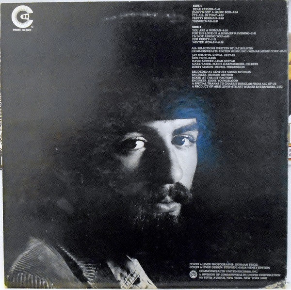 Jay Bolotin : Jay Bolotin (LP, Album, Promo, Gat)