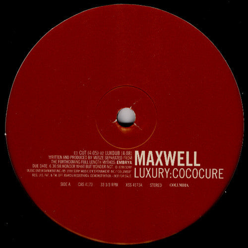 Maxwell : Luxury:Cococure (12", Promo)