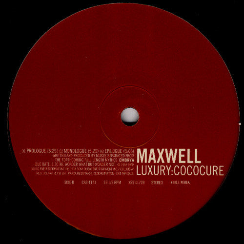 Maxwell : Luxury:Cococure (12", Promo)