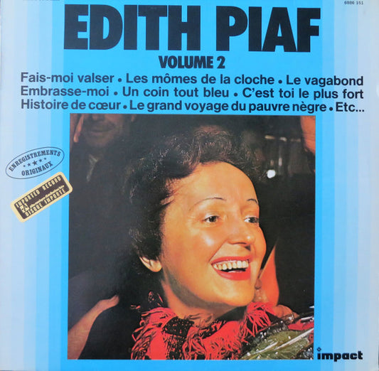 Edith Piaf : Edith Piaf Volume 2 (LP, Comp, RE)