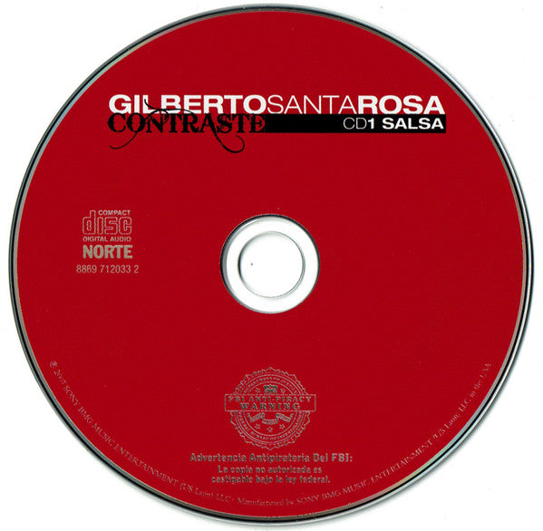 Gilberto Santa Rosa : Contraste (2xCD, Album)