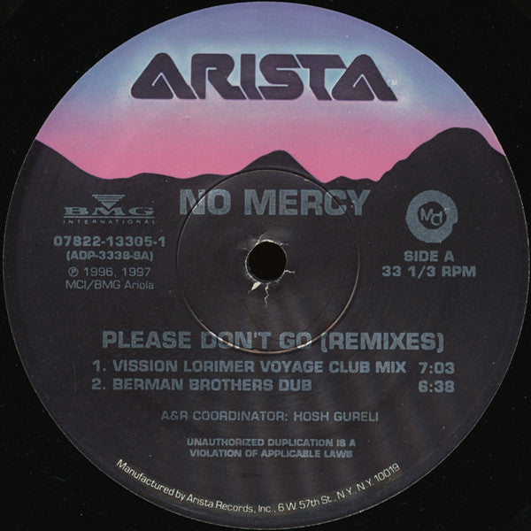 No Mercy : Please Don't Go (Remixes) (2x12", Maxi)
