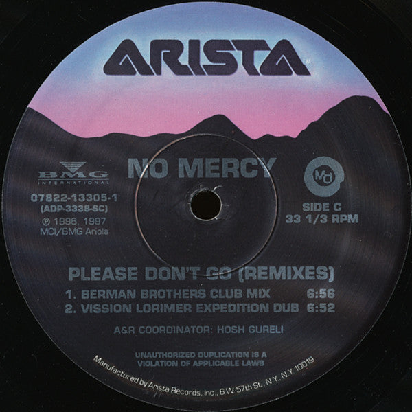 No Mercy : Please Don't Go (Remixes) (2x12", Maxi)