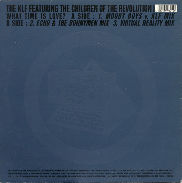 The KLF Featuring The Children Of The Revolution : What Time Is Love? (Remodelled & Remixed) (12", Var)