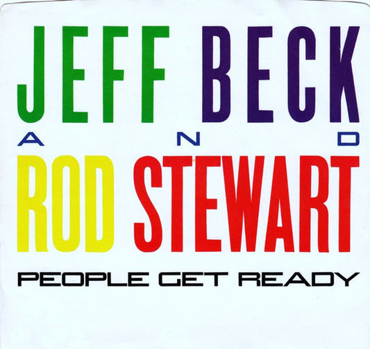 Jeff Beck And Rod Stewart : People Get Ready (7", Single, Promo, Styrene)