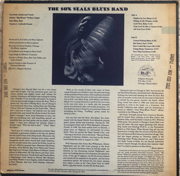 The Son Seals Blues Band : The Son Seals Blues Band (LP, Album, M/Print)