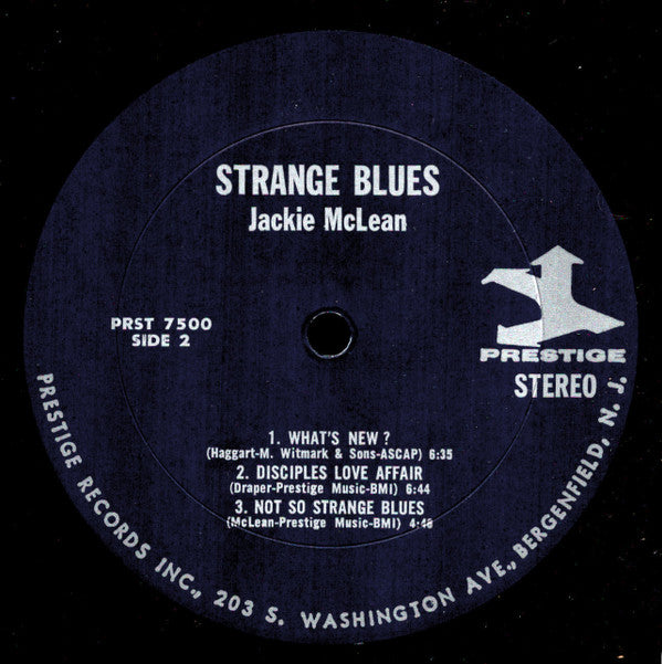 Jackie McLean : Strange Blues (LP, Album, RM)