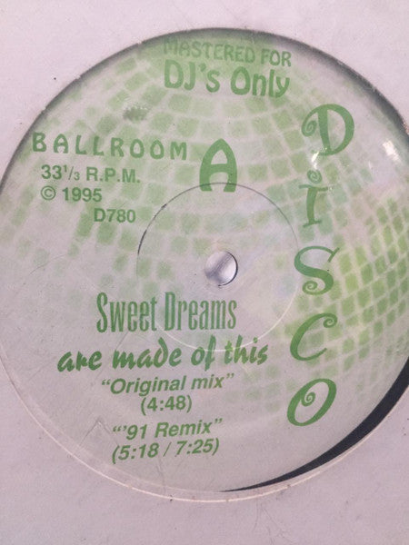 Eurythmics / Depeche Mode : Sweet Dreams (Are Made Of This) / Strange Love (12", Unofficial)