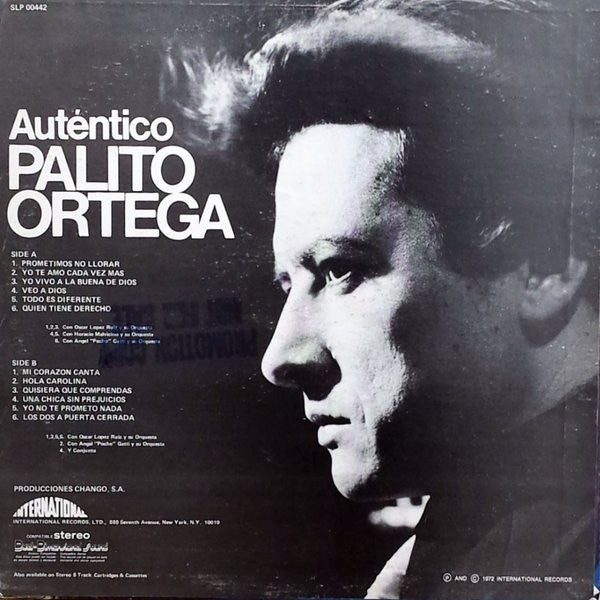 Palito Ortega : Autentico (LP, Album)