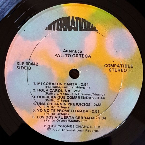 Palito Ortega : Autentico (LP, Album)