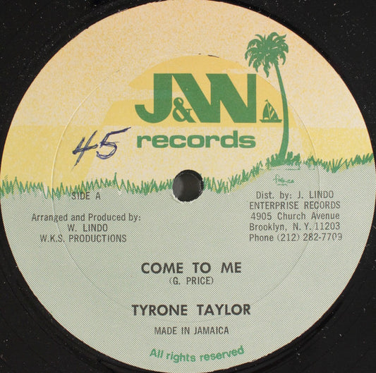 Tyrone Taylor : Come To Me (12")