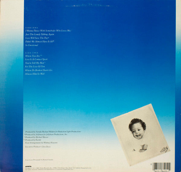 Whitney Houston : Whitney (LP, Album)