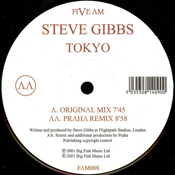 Steve Gibbs : Tokyo (12")