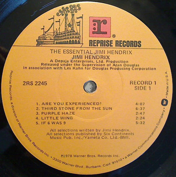 Jimi Hendrix : The Essential Jimi Hendrix (2xLP, Comp, RP, Win)