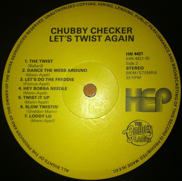 Chubby Checker : Let's Twist Again (LP, Comp)