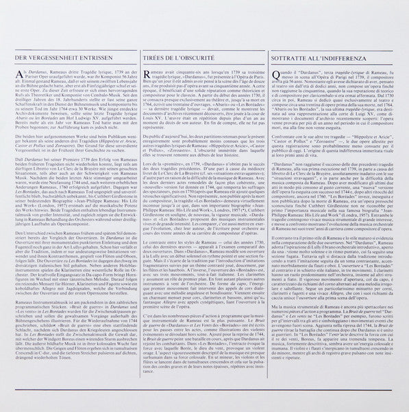 Jean-Philippe Rameau, Orchestra Of The 18th Century, Frans Brüggen : Les Boréades / Dardanus (Suites) (LP)