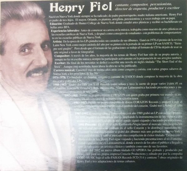 Henry Fiol : Guaperia (CD, Album)
