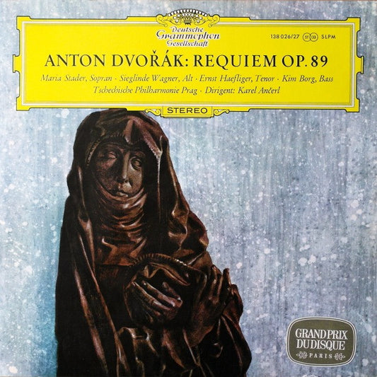 Antonín Dvořák - Maria Stader ‧ Sieglinde Wagner ‧ Ernst Haefliger ‧ Kim Borg ‧ The Czech Philharmonic Orchestra ‧ Dirigent: Karel Ančerl : Requiem Op. 89 (2xLP, RP, Gat)