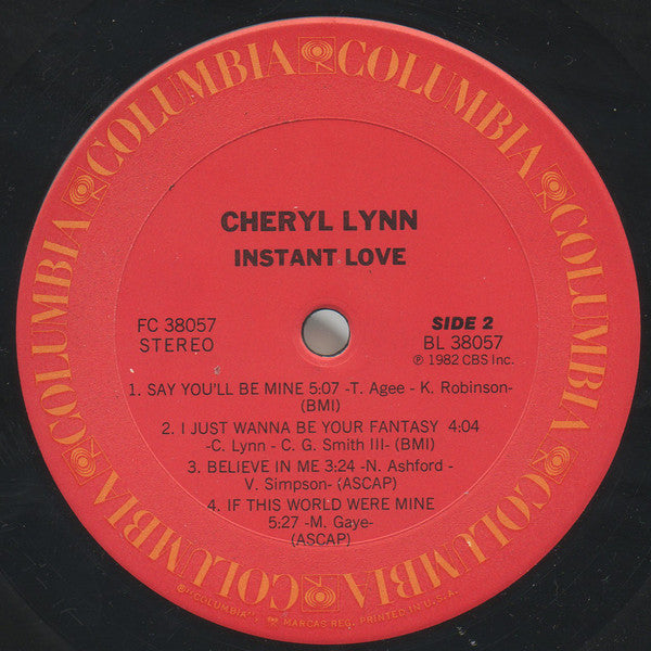 Cheryl Lynn : Instant Love (LP, Album)