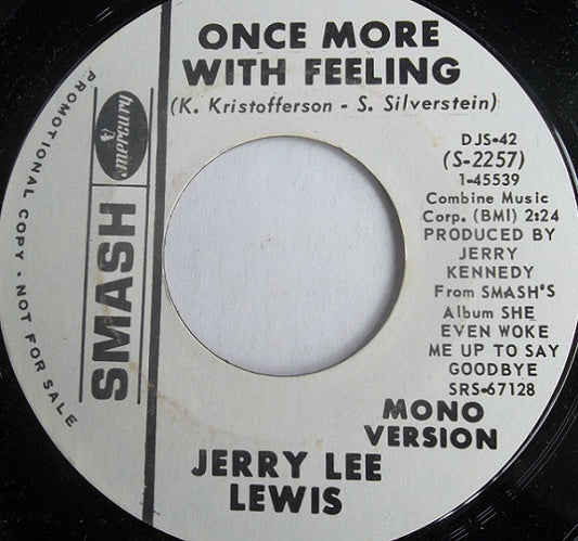 Jerry Lee Lewis : Once More With Feeling (7", Promo)