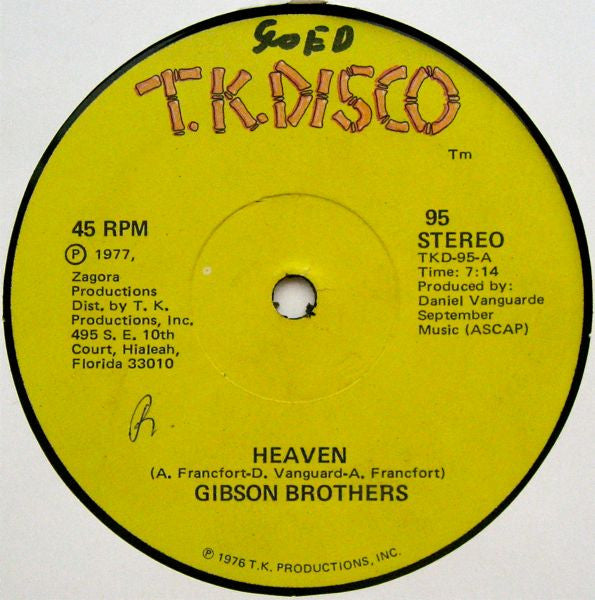 Gibson Brothers : Heaven (12")