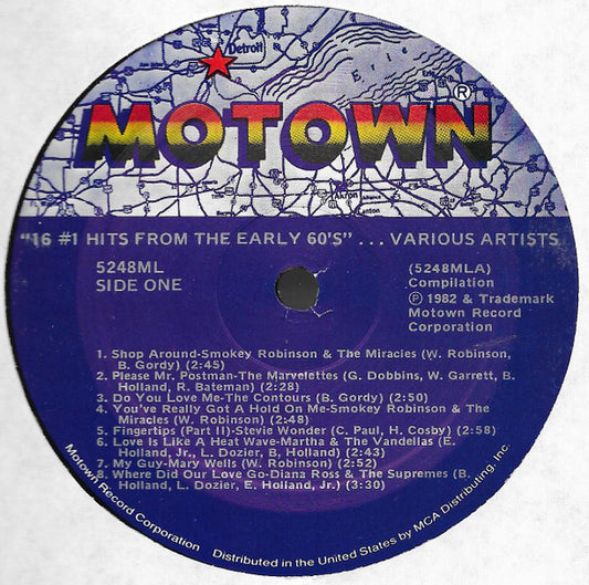 Various : 16 #1 Hits - The Early 60's (LP, Comp)