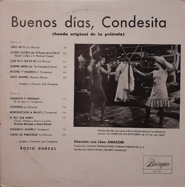 Rocío Dúrcal : Buenos Días, Condesita (LP, Album, Mono)