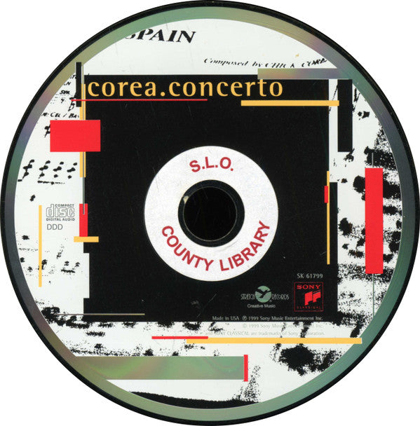 Chick Corea - London Philharmonic Orchestra Featuring Origin (12) : Corea.Concerto: Spain For Sextet & Orchestra / Piano Concerto No.1 (CD, Album)