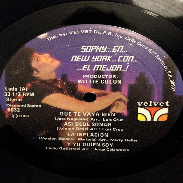 Sophy : Sophy...En...New York...Con...El...Mejor..! (LP, Album)