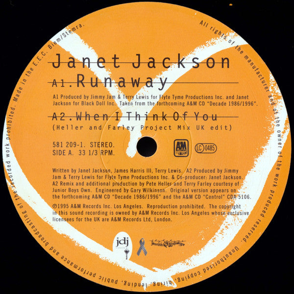 Janet Jackson : Runaway (12")