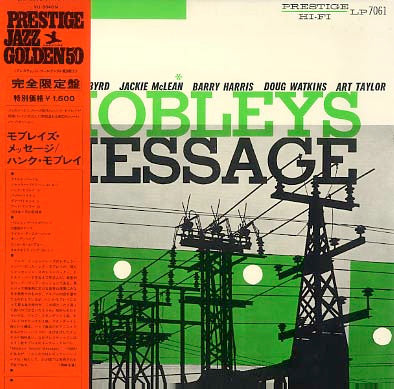 Hank Mobley : Mobley's Message (LP, Album, Mono, RE)
