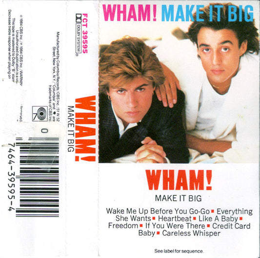 Wham! : Make It Big (Cass, Album, Dol)