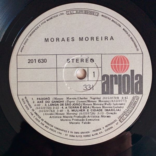 Moraes Moreira : Moraes Moreira (LP, Album)