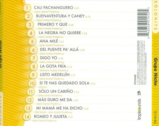 Grupo Niche - Sólo Hits: Grupo Niche vinyl record, CD (Near Mint (NM or M-)) | Lulo Records